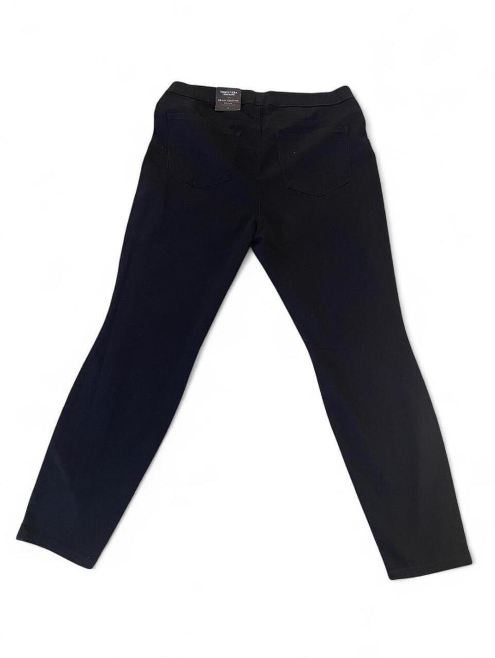 Simply Vera Vera Wang Black Pull-On Leggings Skinny Slim 34x29